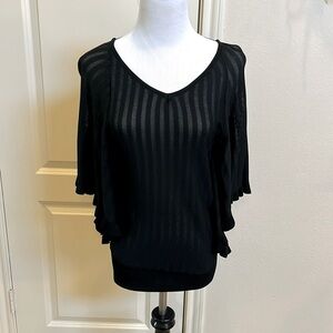 NWOT Knit black top